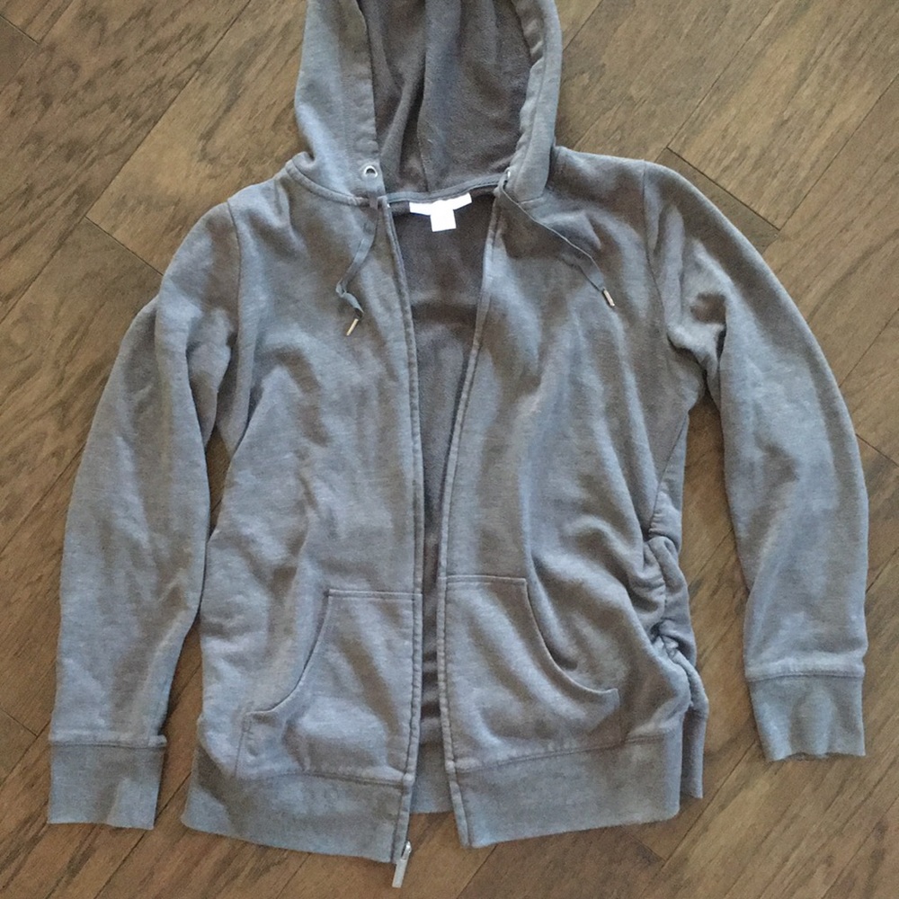 Maternity zip up hoodie